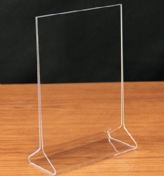 acrylic sign holder