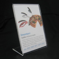 L shape vertical or horizonal  acrylic sign holders